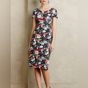 Fall Floral Fitted Dress Size 2